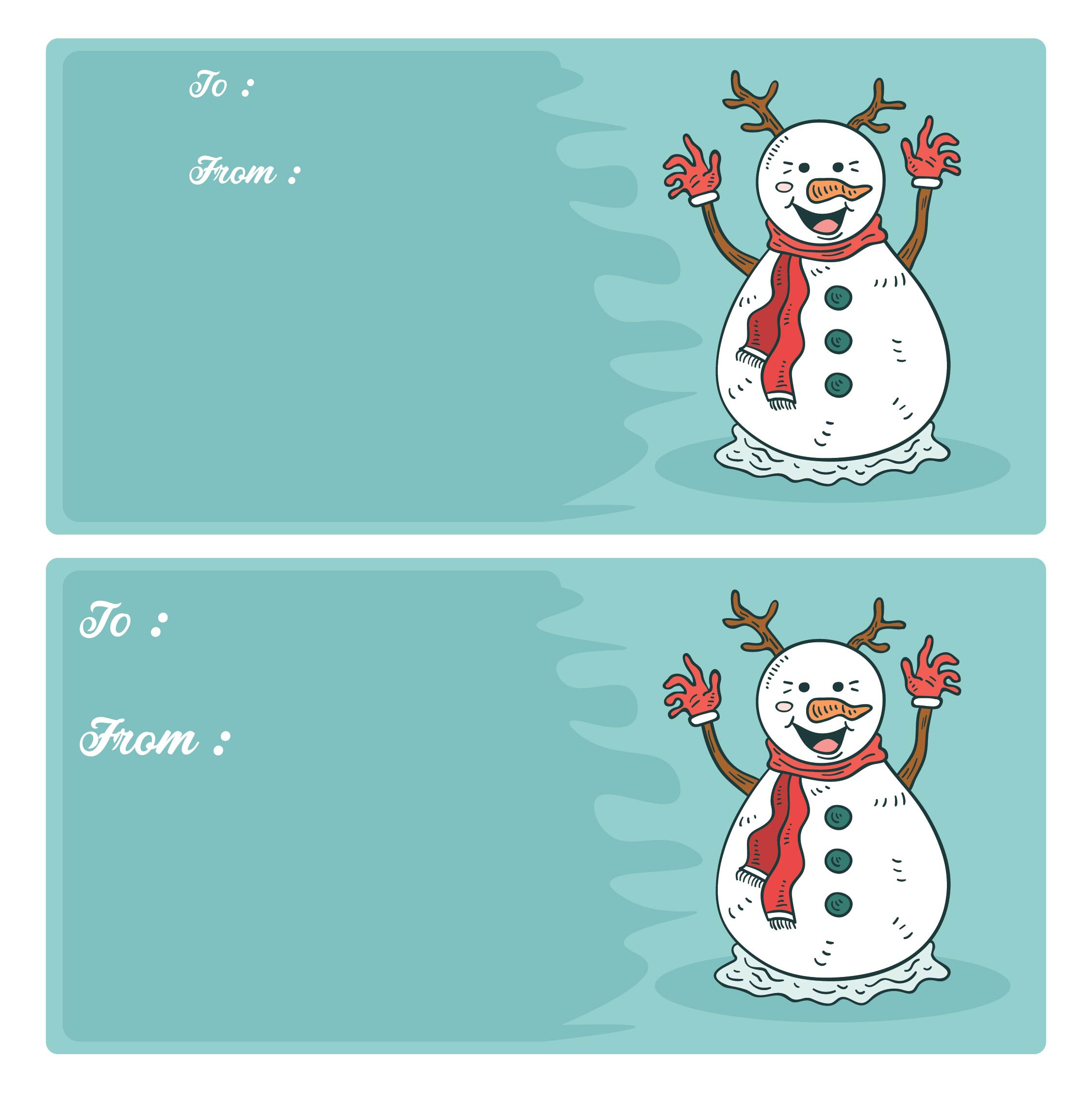 Christmas Tags Snowman - 10 Free Pdf Printables | Printablee within Free Printable Snowman Christmas Gift Tags