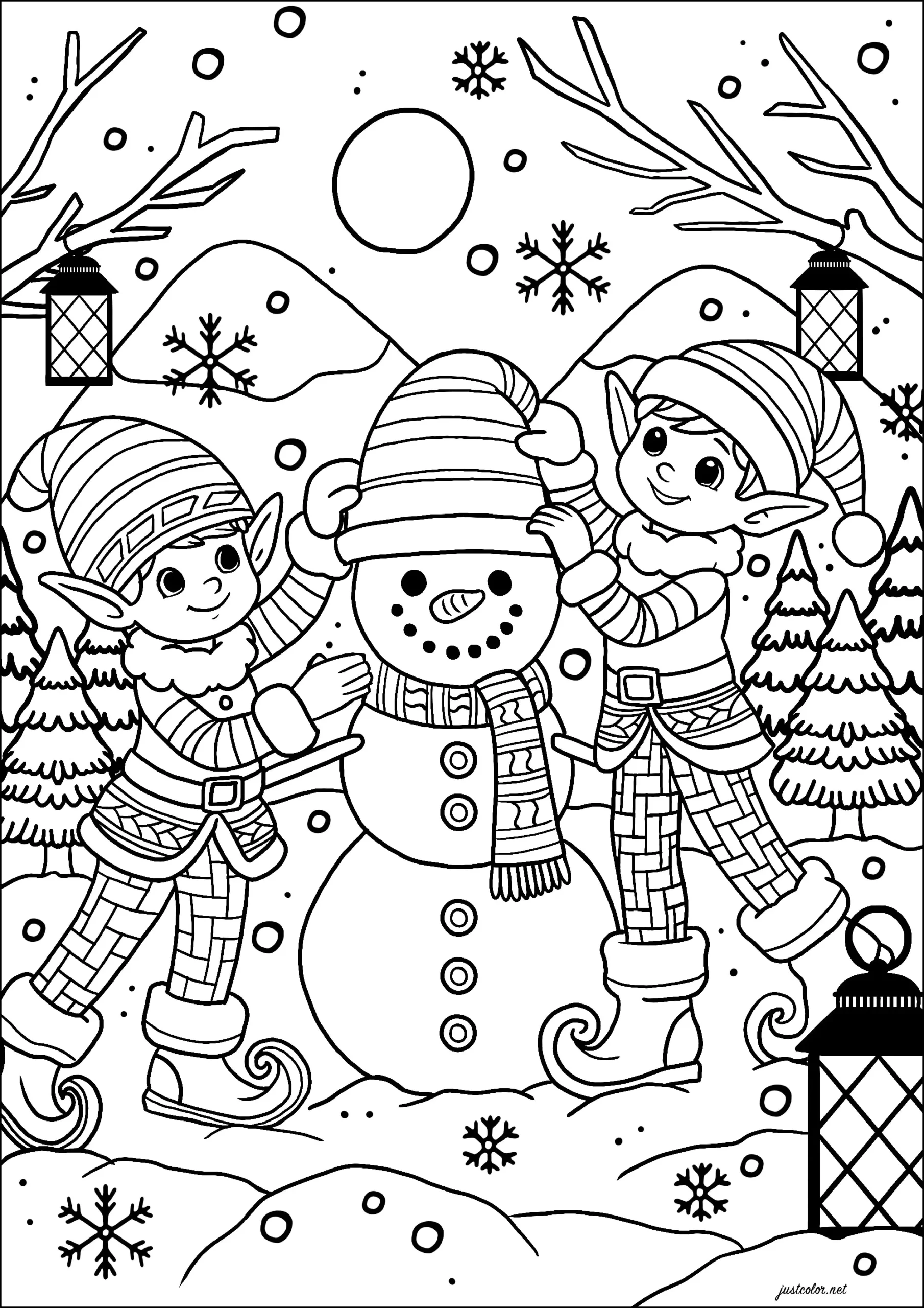 Christmas To Color For Children - Christmas Coloring Pages For Kids with regard to Preschool Christmas Coloring Pages Printable