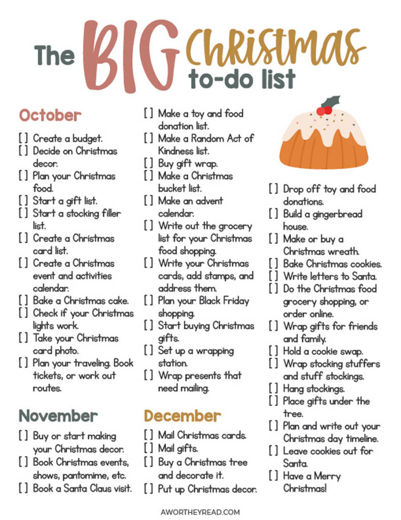 Christmas To Do List | Free Things To Do Printable with Christmas Checklist Printable Free