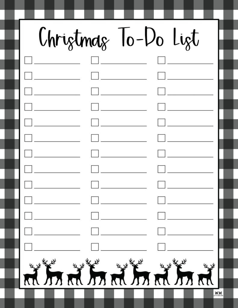 Christmas To Do Lists - 10 Free Lists | Printabulls inside Printable Christmas To Do List
