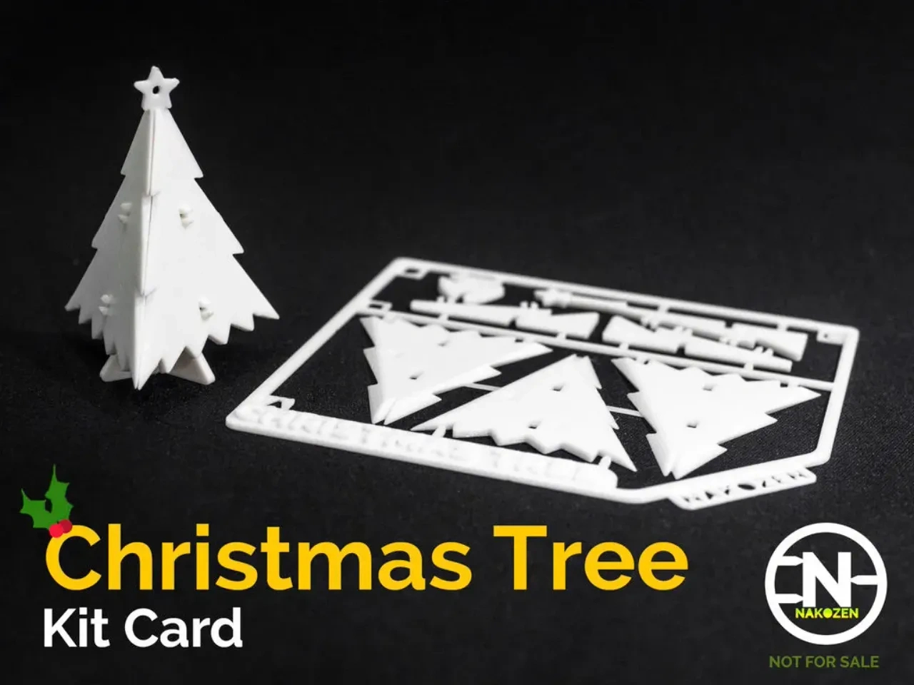 Christmas Tree Kit Cardnakozen | Download Free Stl Model within 3D Printable Christmas Card