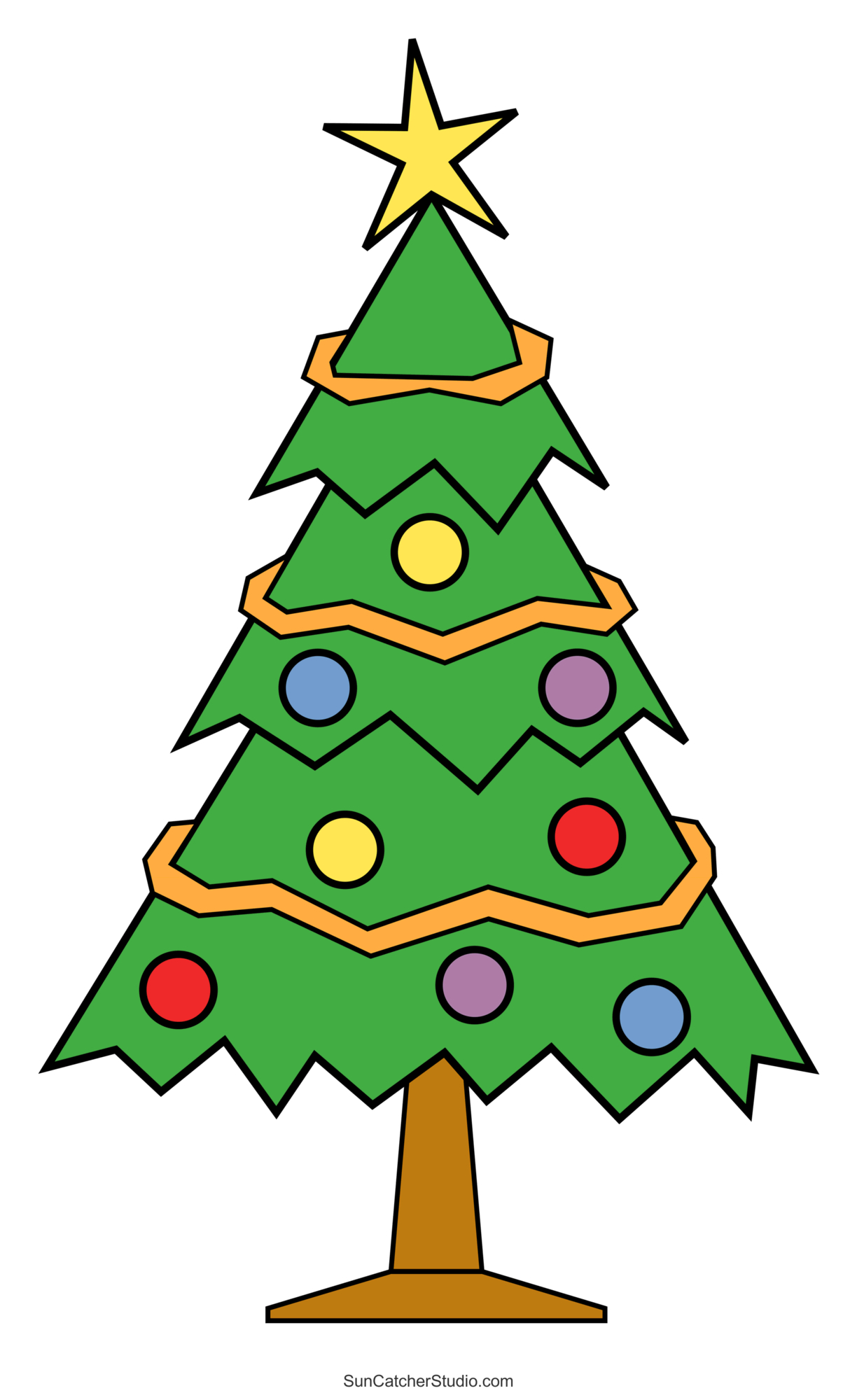 Christmas Tree Templates And Stencils (Free Printable Patterns inside Christmas Tree Cutout Printable
