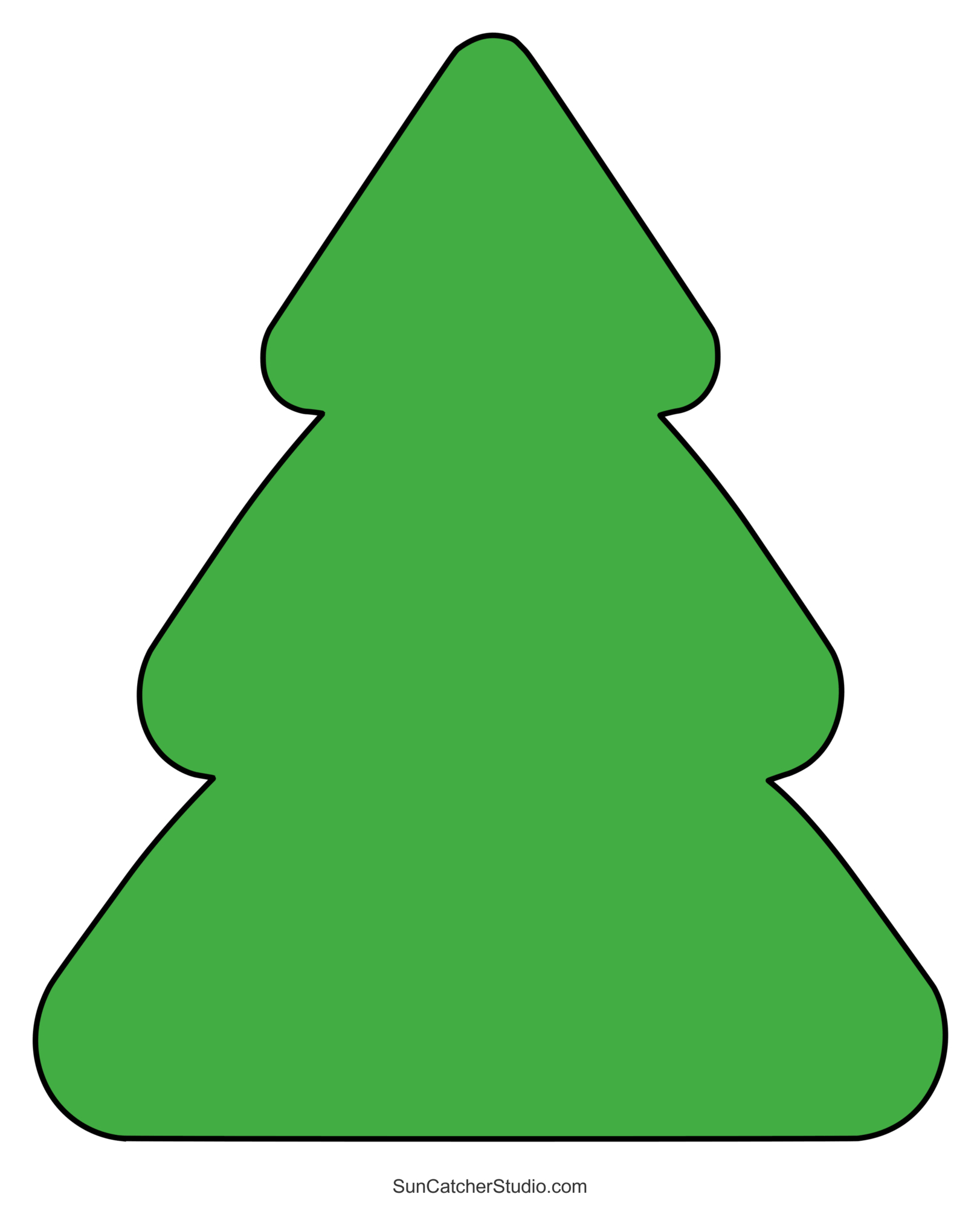 Christmas Tree Templates And Stencils (Free Printable Patterns regarding Simple Christmas Tree Printable