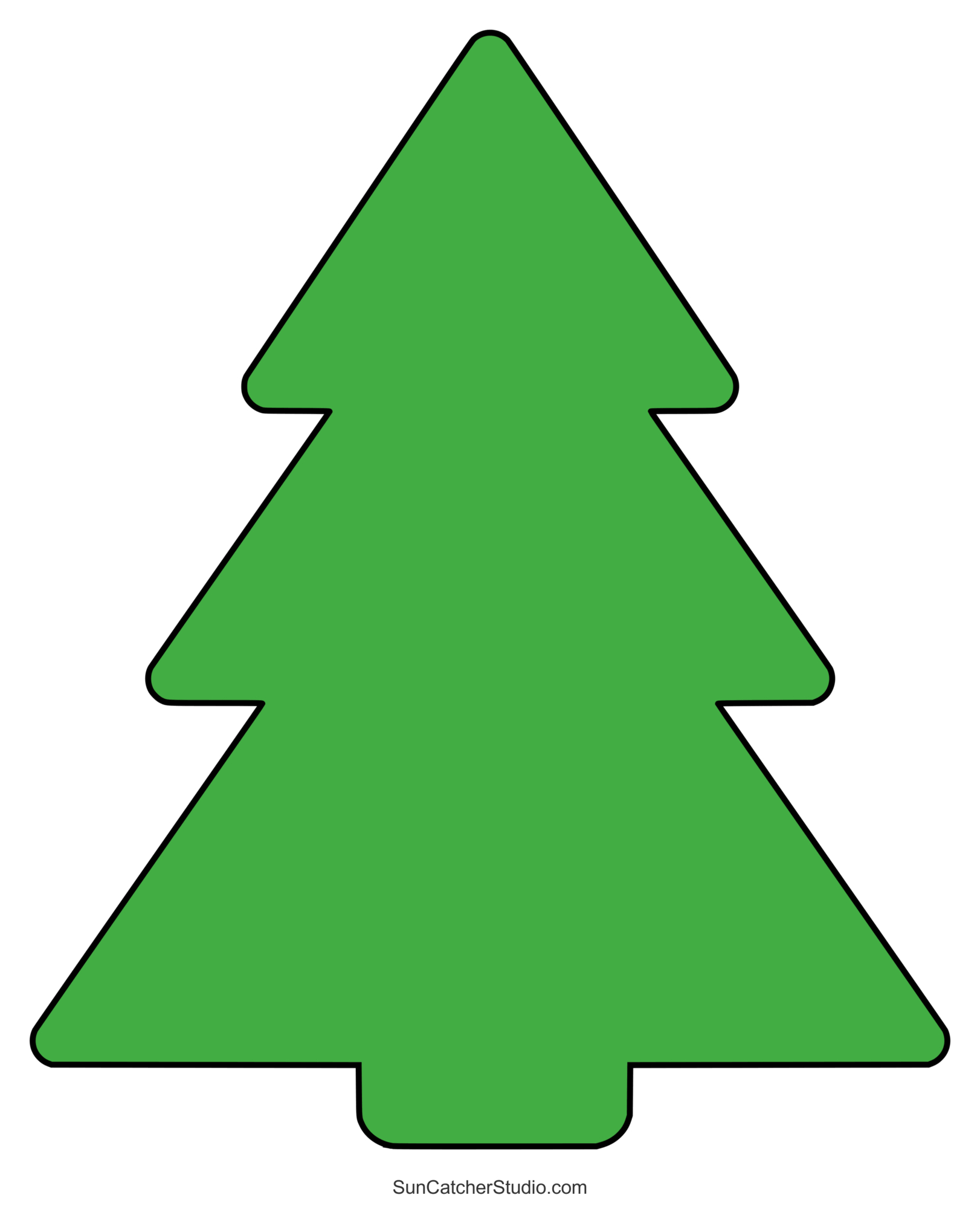 Christmas Tree Templates And Stencils (Free Printable Patterns within Printable Green Christmas Tree