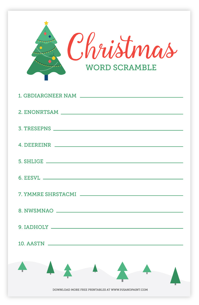 Christmas Word Scramble | Free Printable Christmas Activities pertaining to Christmas Word Scramble For Adults Printable