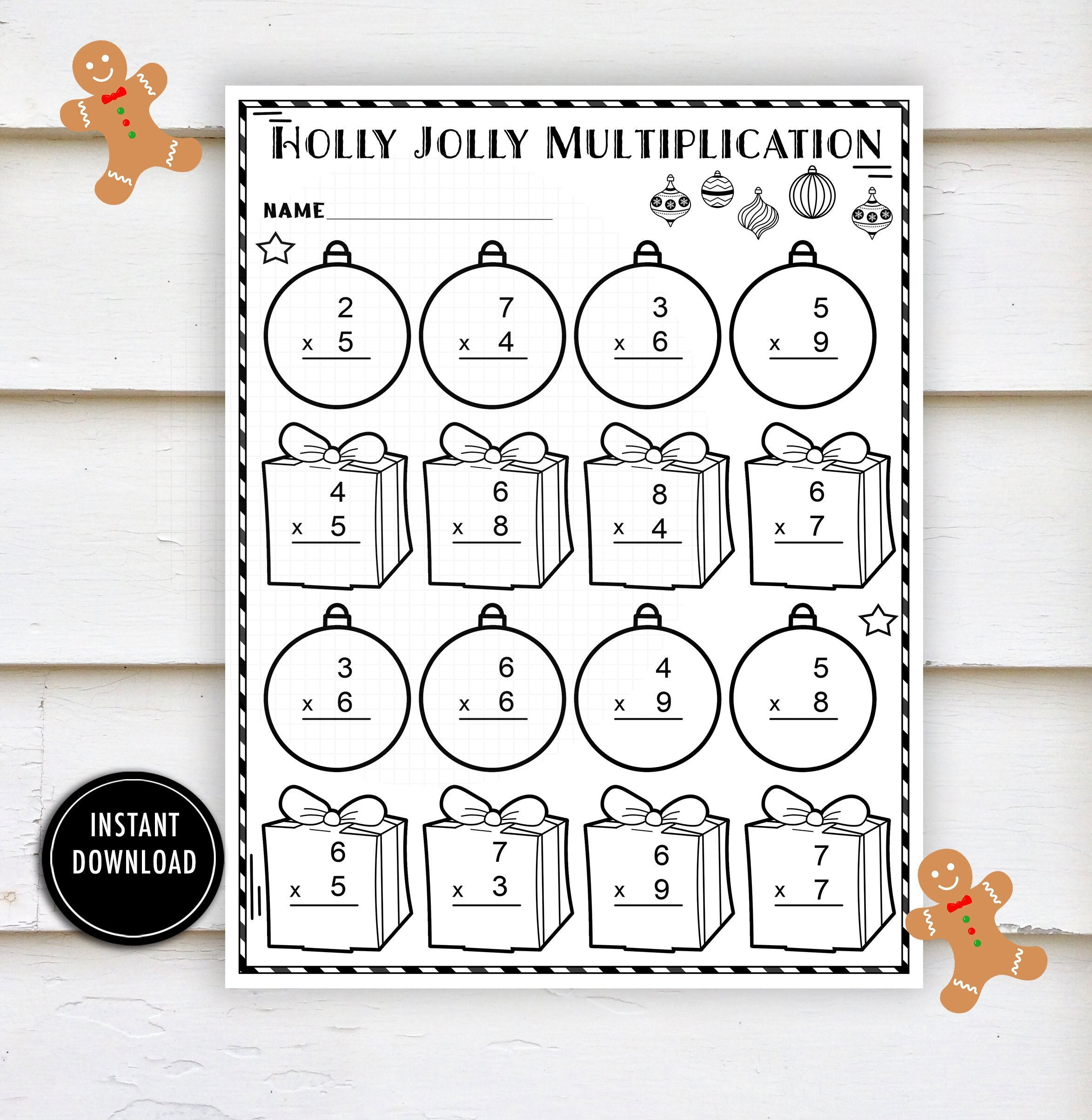 Christmas Worksheet Multiplication- "Math Worksheets" Winter Worksheets, Math, Multiplication, Times Tables, Practice within Christmas Math Worksheets