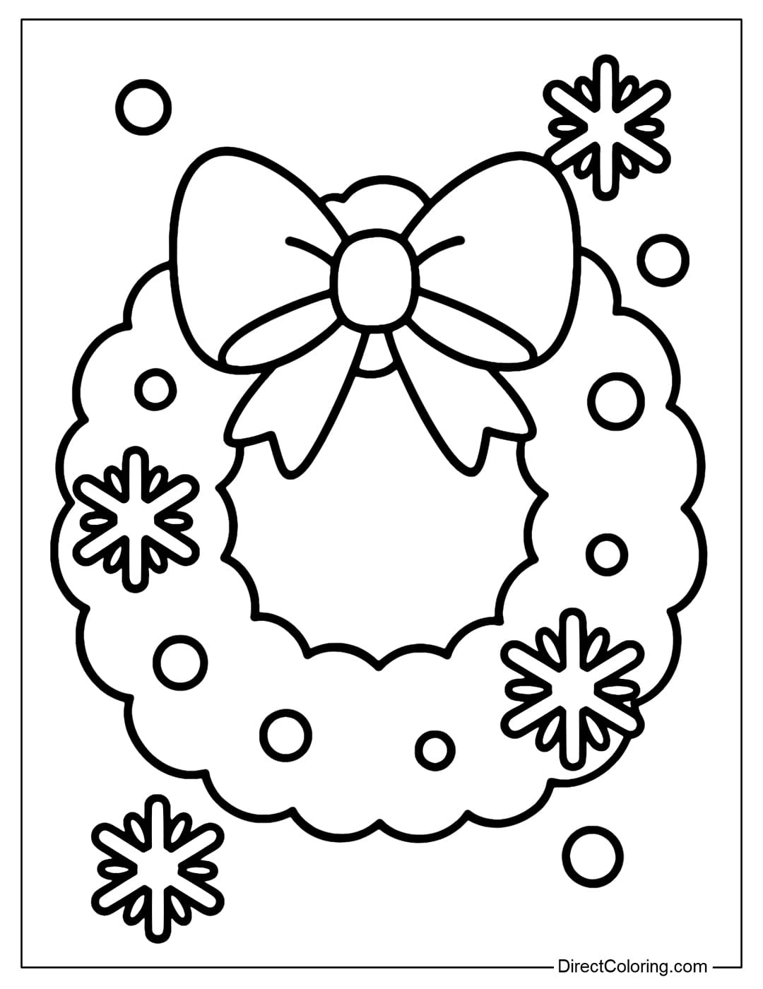 Christmas Wreath Coloring Pages - Free Pdf To Download And Print within Christmas Wreath Coloring Printable