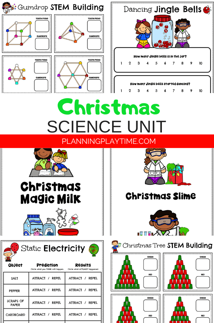 Christms Science Experiments For Kids - Planning Playtime throughout Free Christmas Science Worksheets