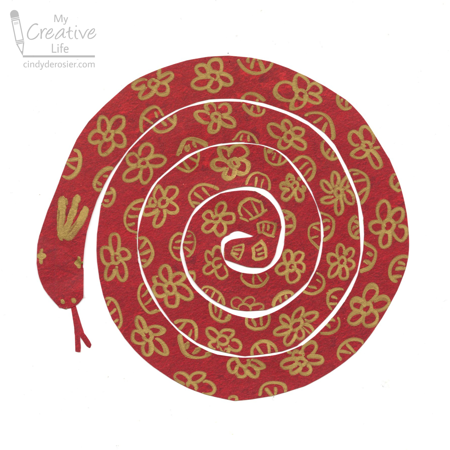 Cindy Derosier: My Creative Life: Year Of The Snake Craft For within Chinese New Year Snake Printable