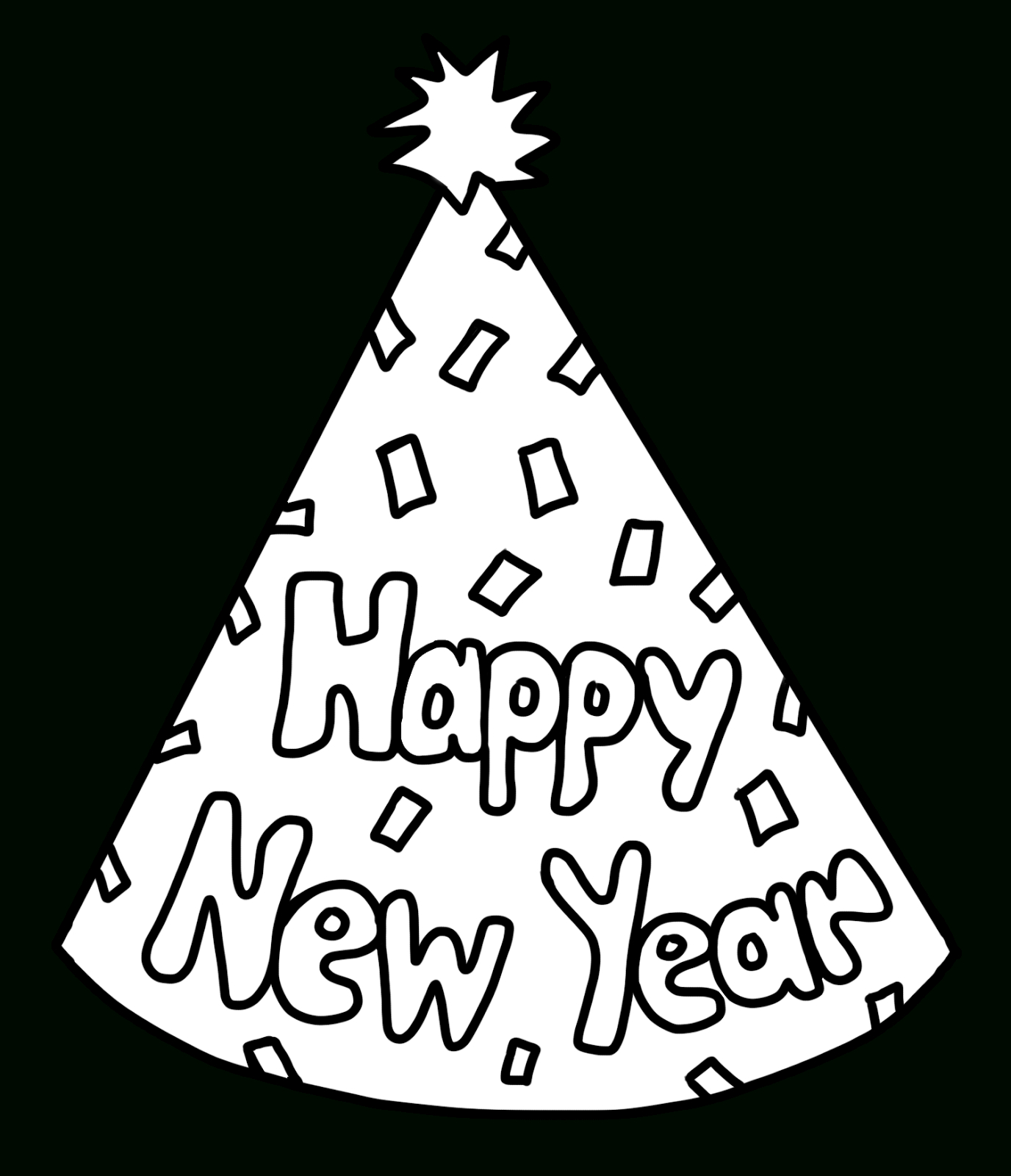 Clip Artcarrie Teaching First: Happy New Year Party Hat Freebie intended for Happy New Year Printable Hats