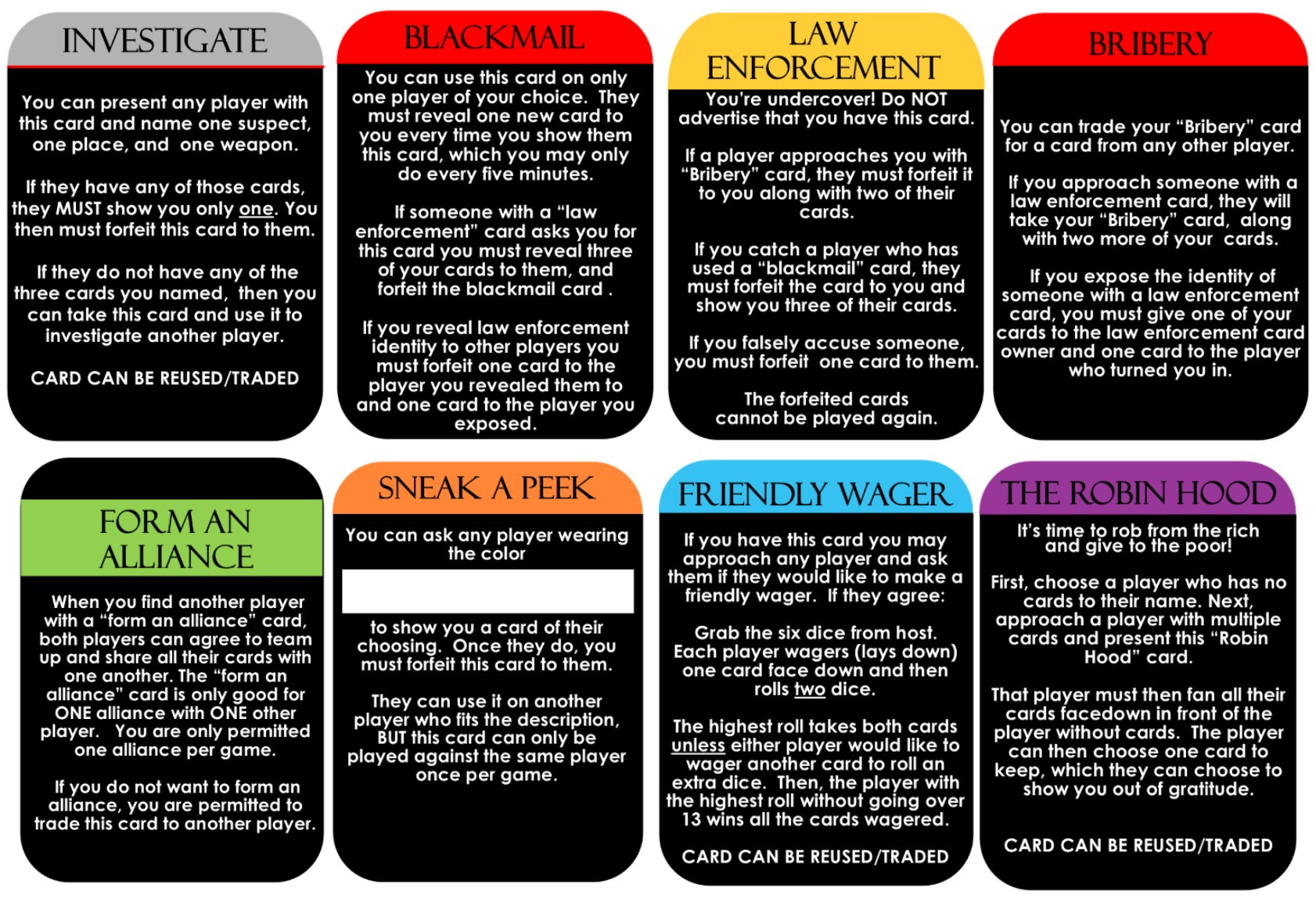 Clued-In Murder Mystery Scavenger Hunt - Printable Party Game in Free Murder Mystery Party Printables