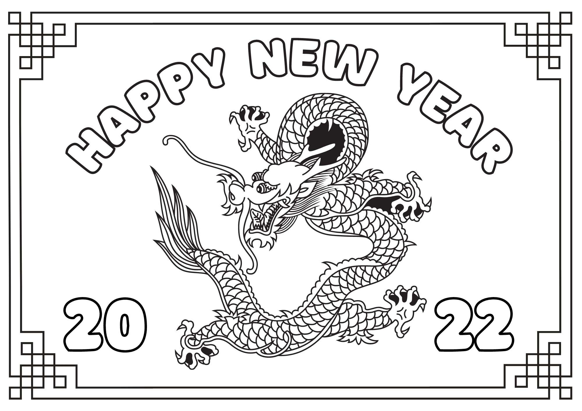 Coloring Page Lunar New Year - Ezpzlearn with regard to Lunar New Year Coloring Pages Printable