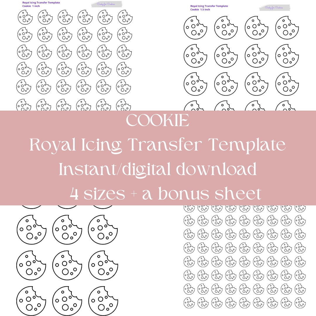 Cookie Royal Icing Transfer Vorlage - Etsy.de in Free Royal Icing Transfer Templates
