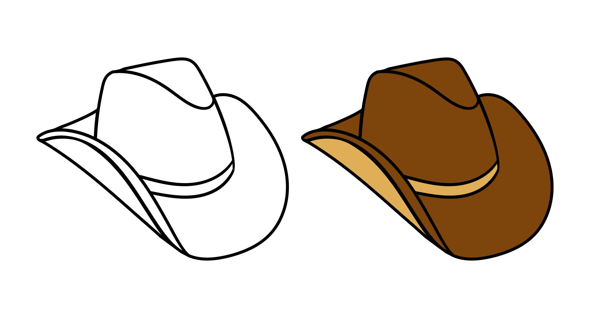 Cowboy Hat Template - 10 Free Pdf Printables | Printablee regarding Cowboy Hat Printable Template