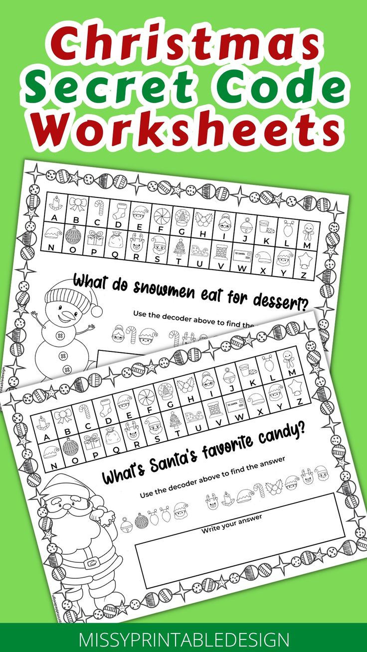 Crack The Code This Christmas With Our Free Christmas Secret Code inside Free Printable Christmas Secret Code Worksheets