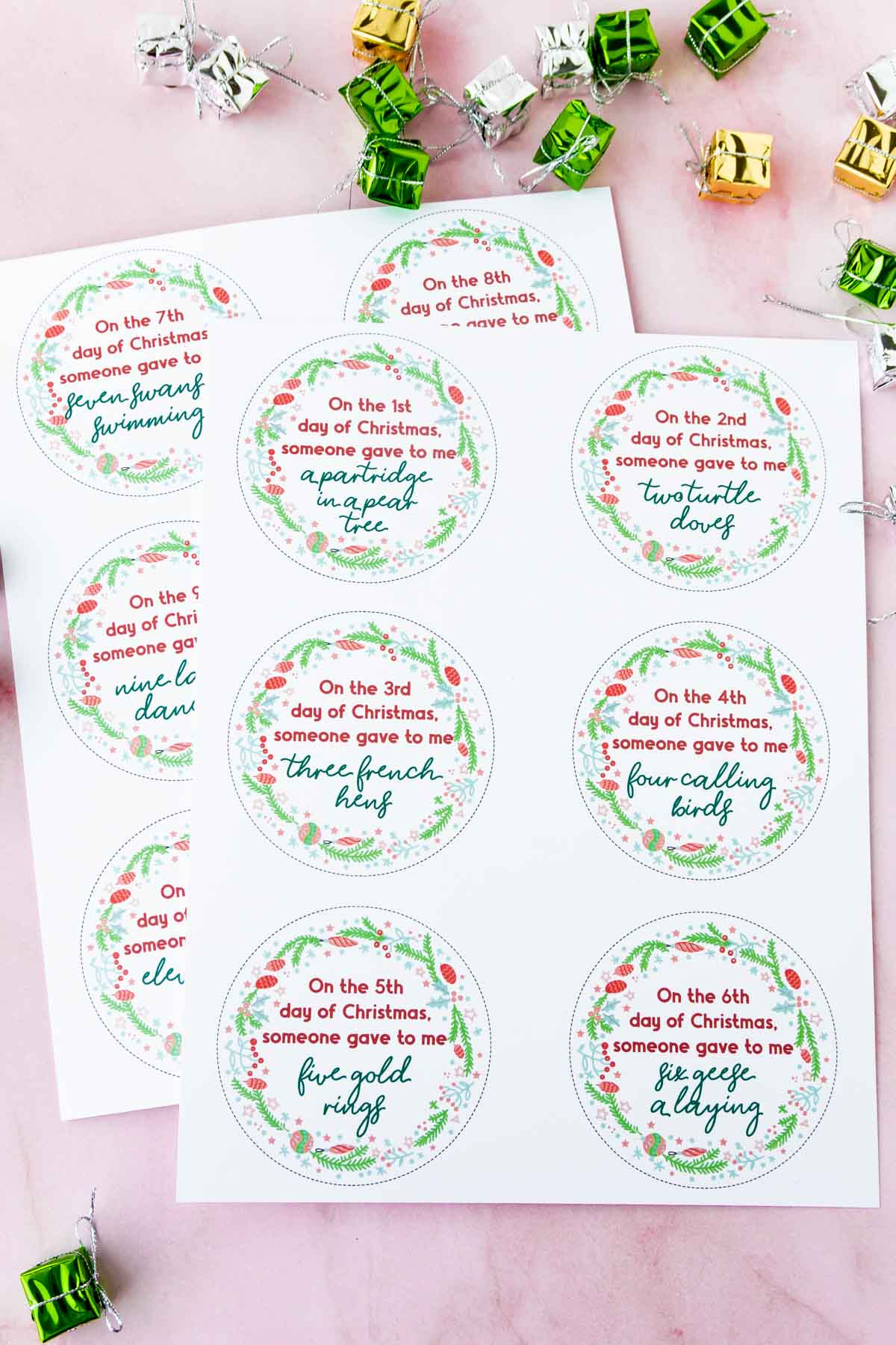 Creative 12 Days Of Christmas Gifts &amp;amp; Free Gift Tags - Play Party Plan throughout 12 Days of Christmas Gift Tags Free Printable