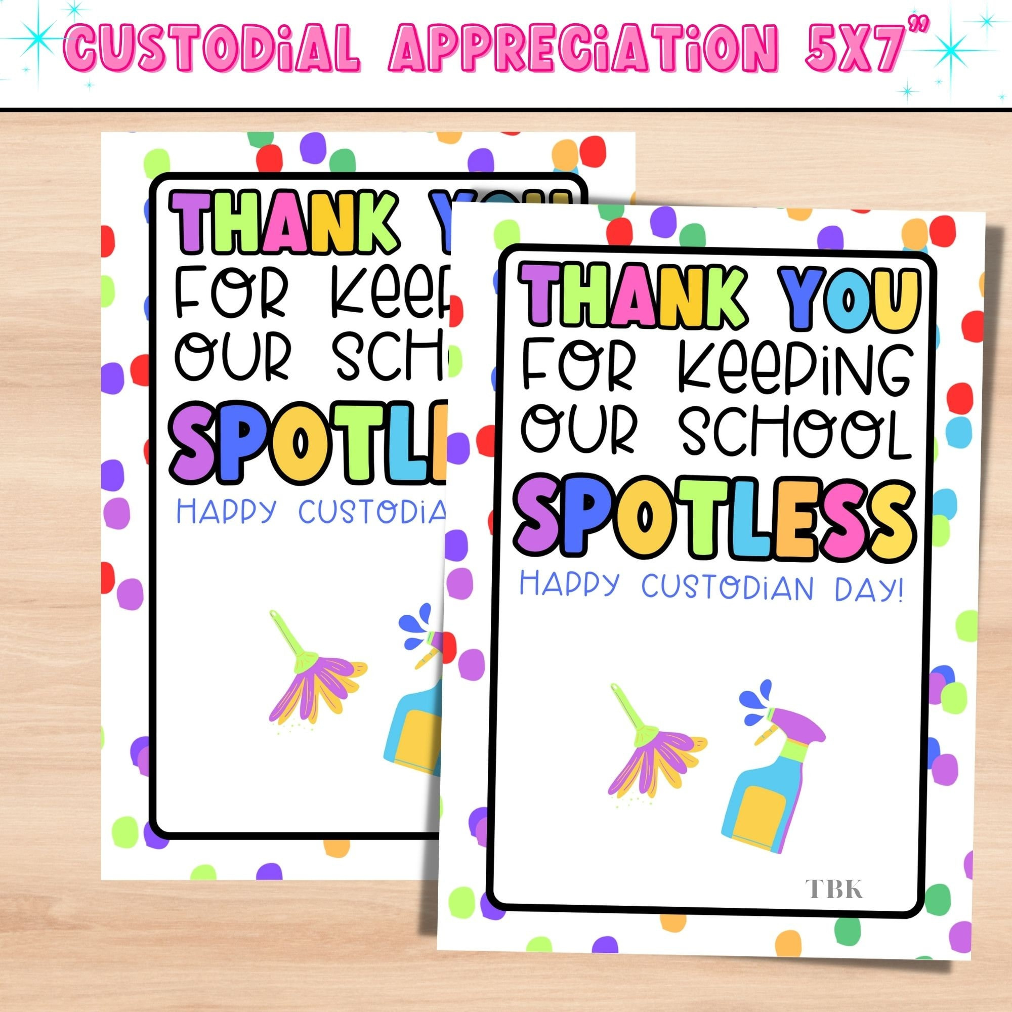 Custodial Appreciaiton Gift Card Holder | Custodial Appreciaiton pertaining to Free Printable Custodian Thank You Cards