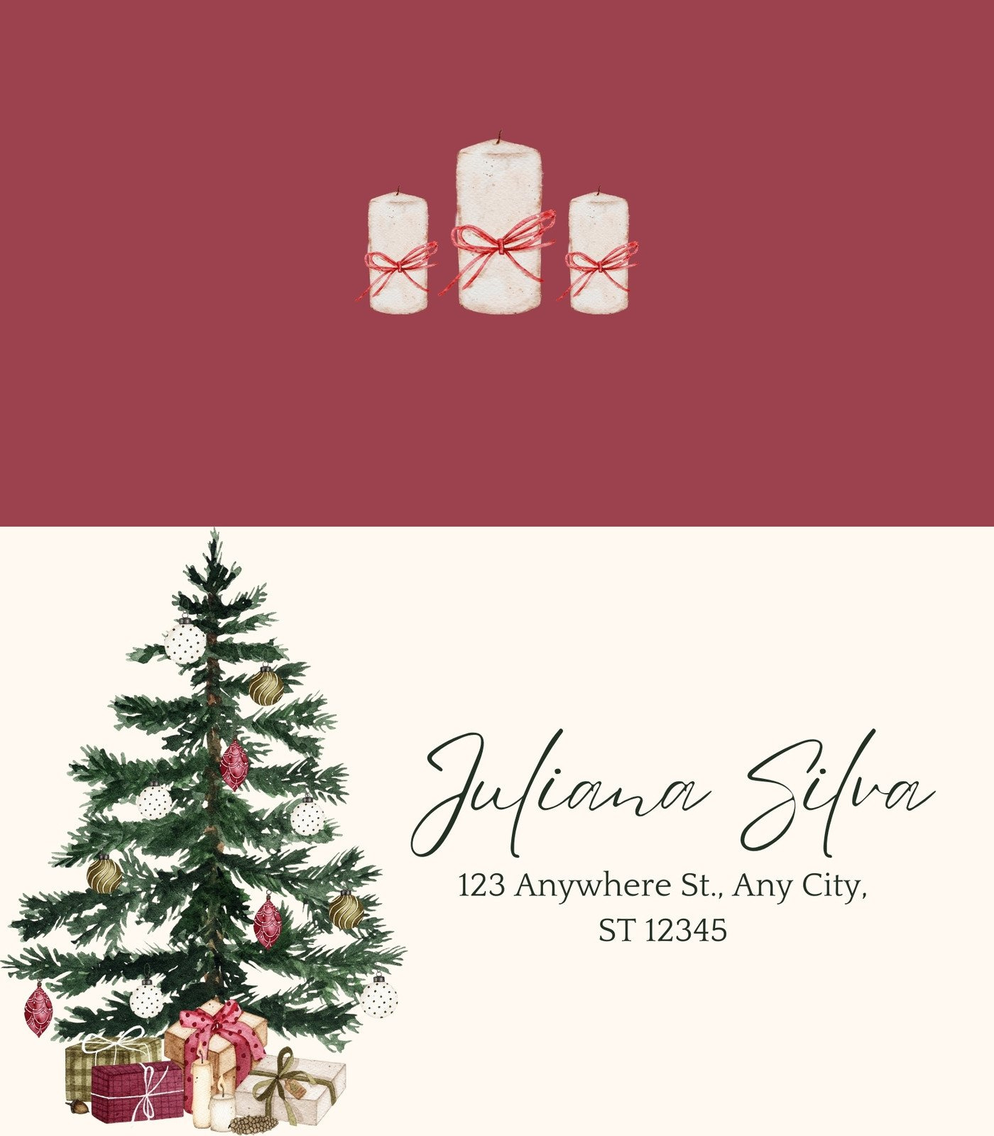 Customize 89+ Christmas Place Card Templates Online - Canva for Christmas Place Cards Printable