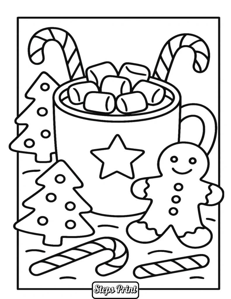 Cute Christmas Coloring Pages - Stepprints within Cute Christmas Coloring Pages Printable