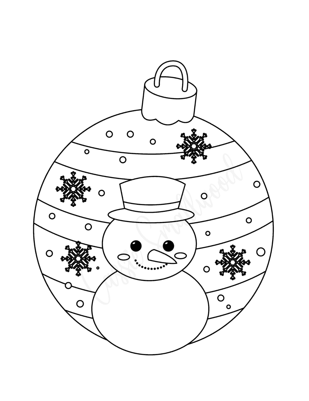 Cute Printable Christmas Ornaments - Cassie Smallwood within Christmas Balls Ornaments Printable