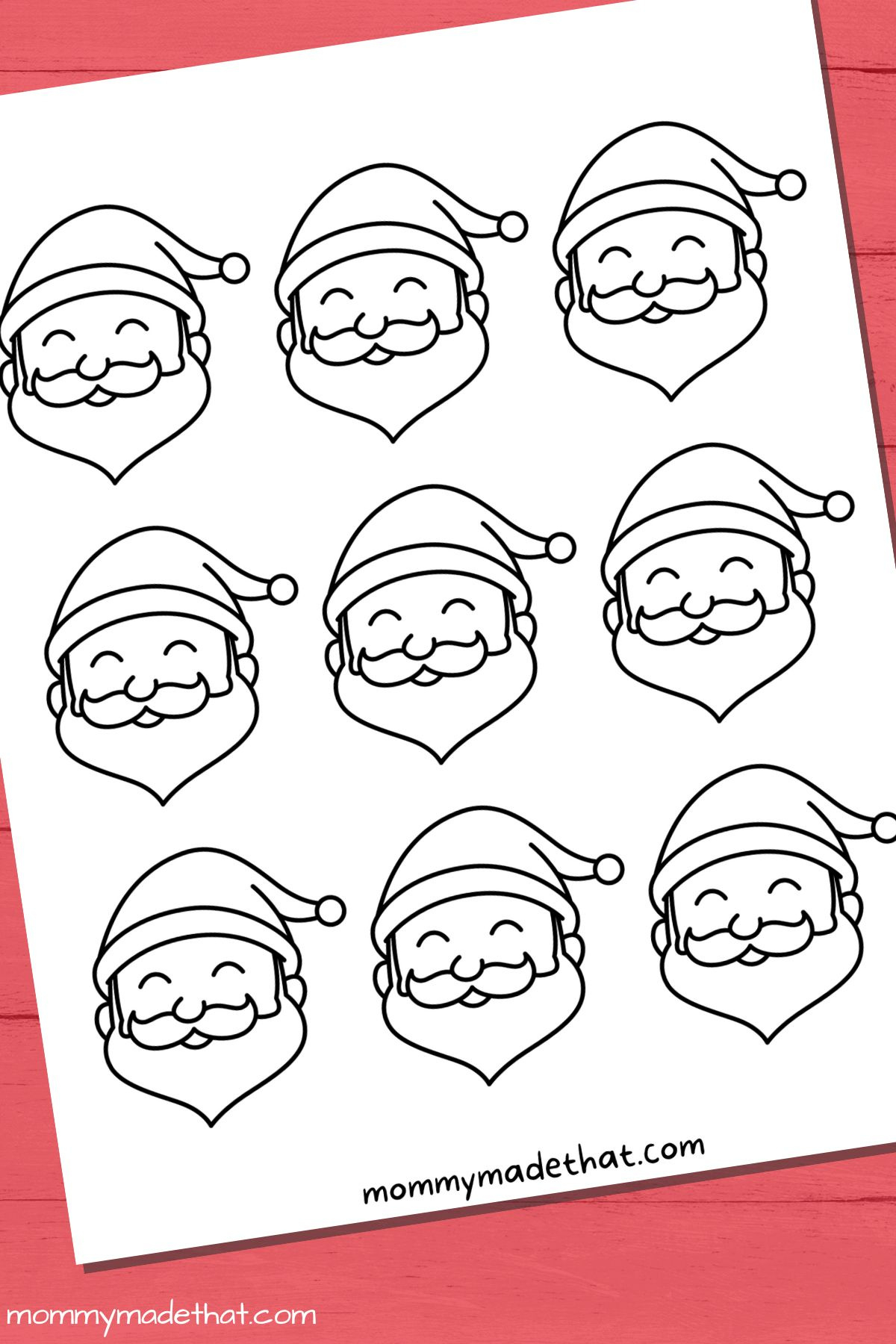 Cute Santa Face Templates (Free Printables!) regarding Santa Face Cutout Printable