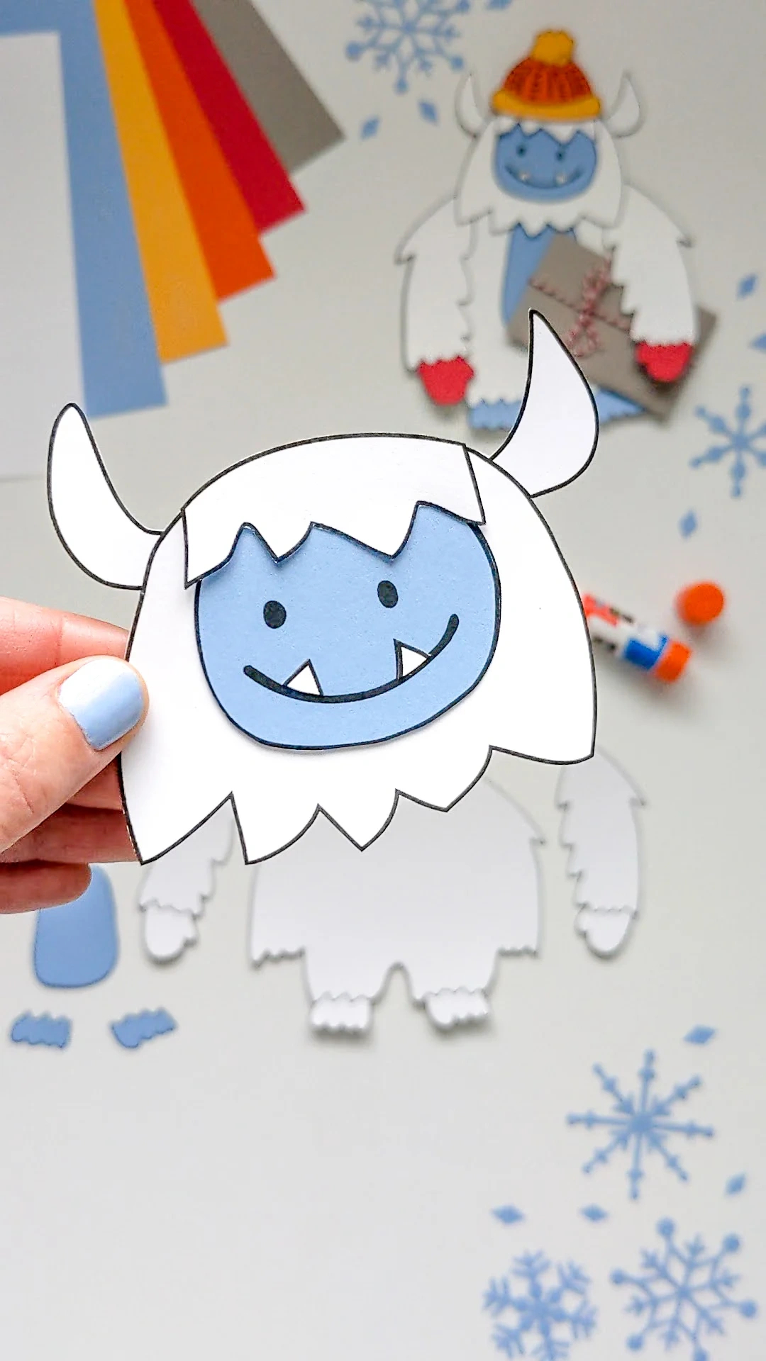 Cute Yeti Diy Gift Card Holder For Christmas | Abominable Snowman regarding Abominable Snowman Yeti Printable Template