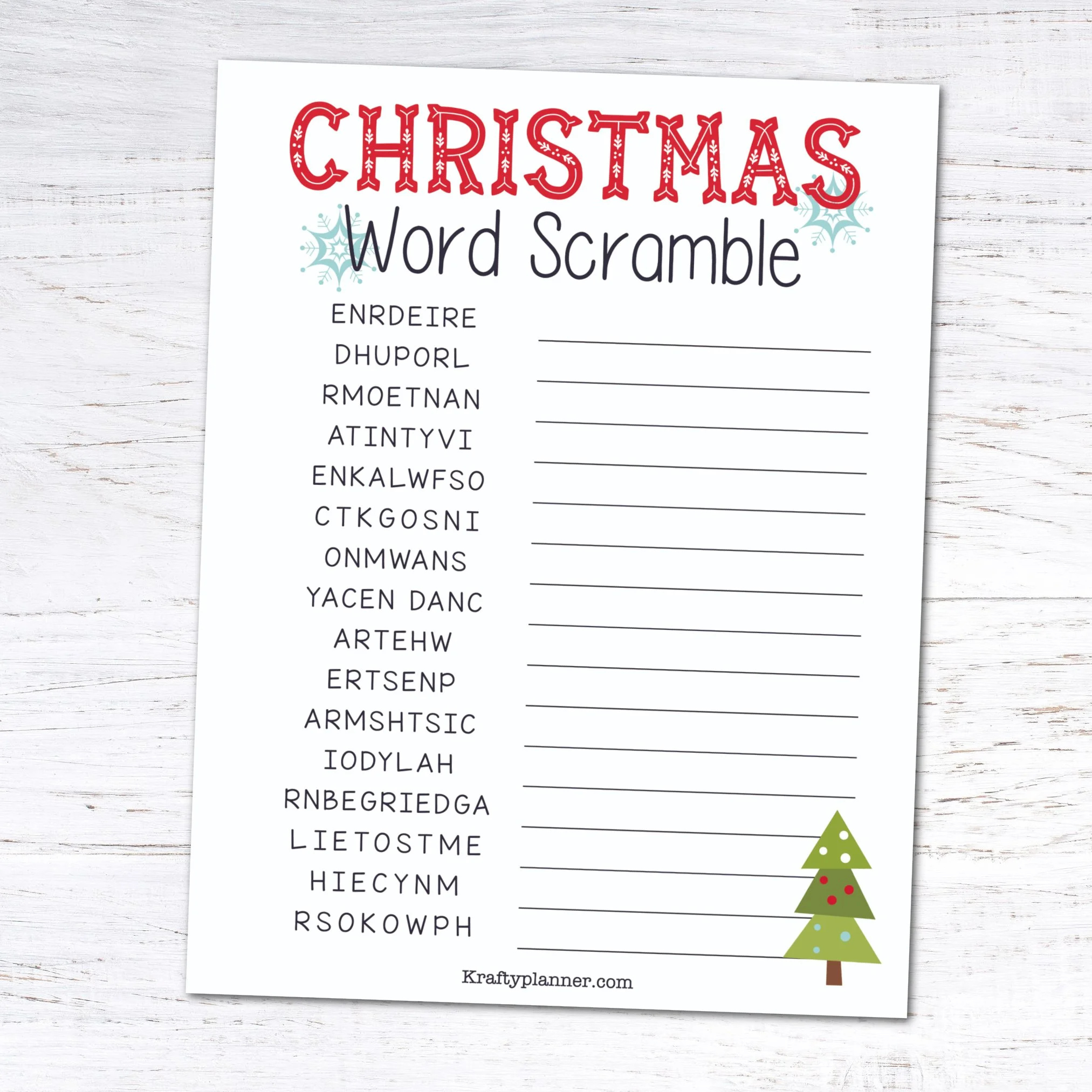 Day 10: Christmas Word Scramble {12 Days Of Free Christmas regarding Christmas Word Scramble Printable Adults