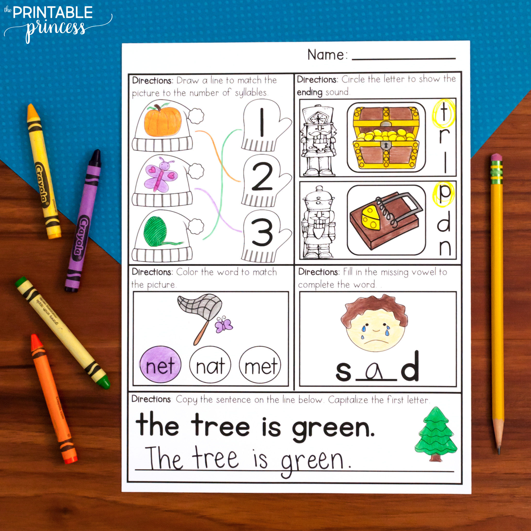 December Morning Work For Kindergarten - The Printable Princess pertaining to December Morning Work Printable