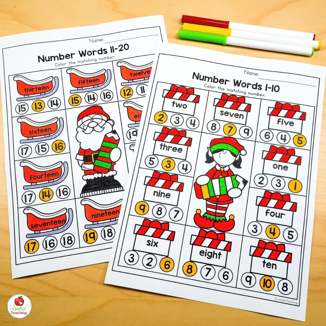 December Worksheets For Kindergarten: Fun And Easy To Use with Teachers Pay Teachers Free Christmas Worksheets