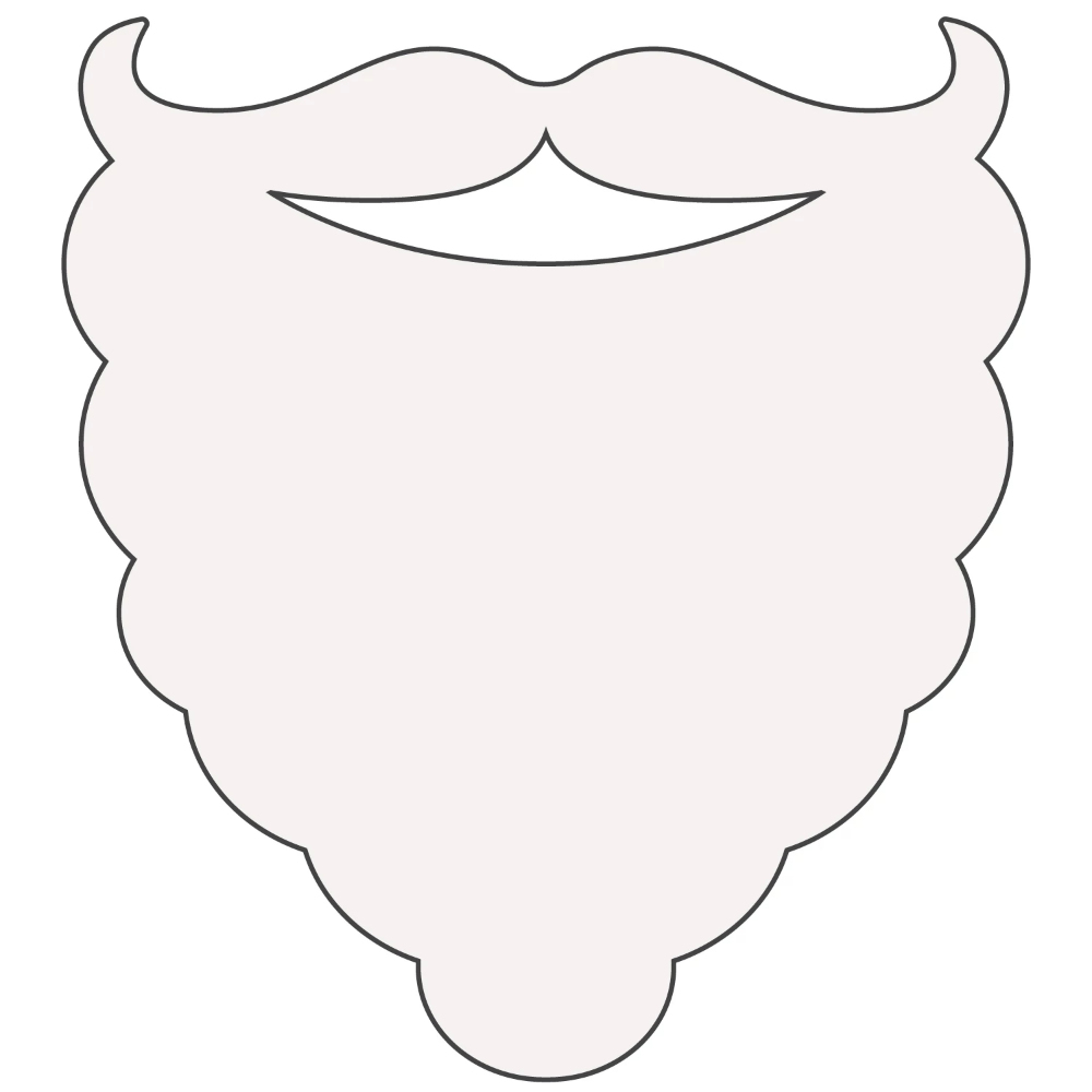 Discover 11 Beard Template And Beard Party Ideas | Fake Beard intended for Santa Beard Template Printable