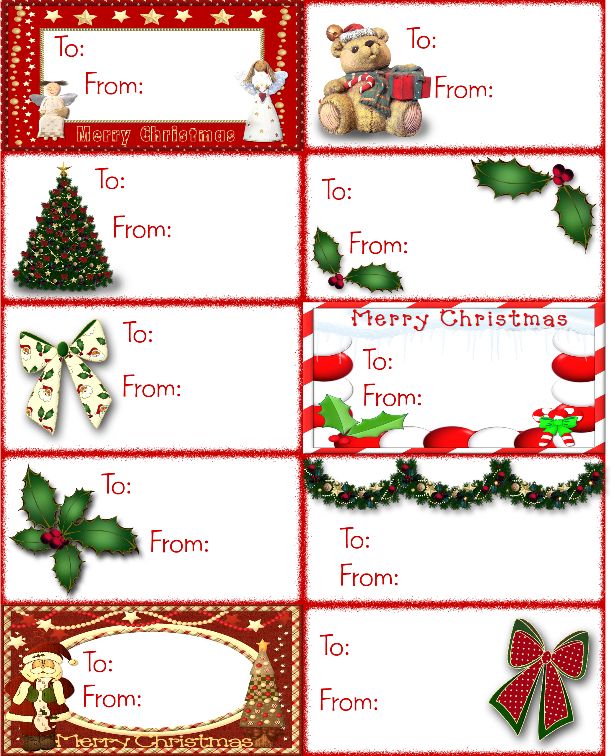 Discover 9 Christmas Name Tags And Christmas Gift Tags Template with Printable Name Tags For Christmas