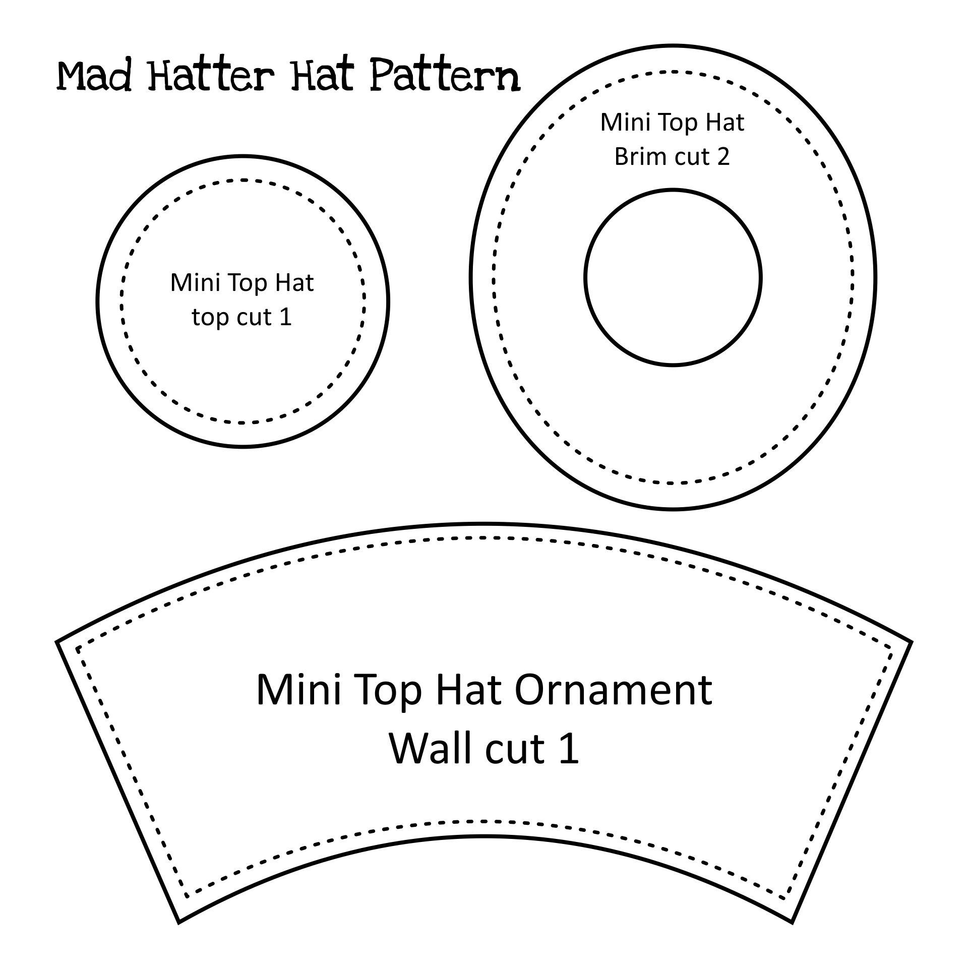 Discover 9 Diy Mad Hatter Hat And Mad Hatter Top Hat Ideas | Mad in Top Hat Printable Pattern