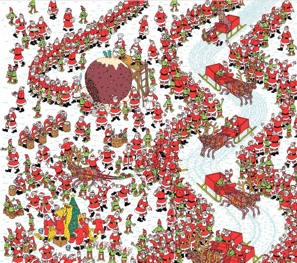 Discover 9 Santas Factory And Vintage Christmas Images Ideas pertaining to Where&amp;#039;S Waldo Christmas Printable