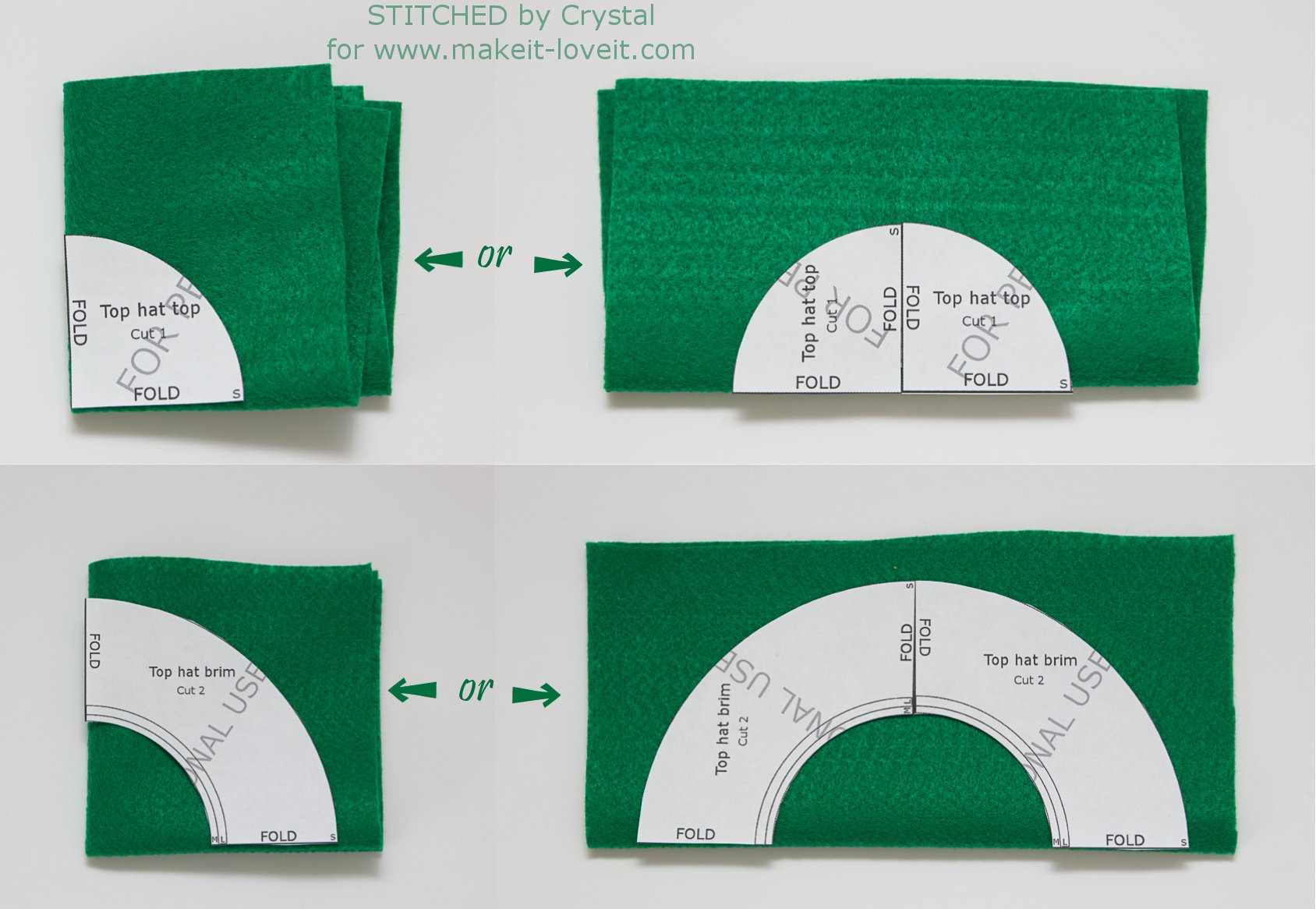 Diy Fabric Top Hatwith Free Pattern | Make It & Love It for Top Hat Printable Pattern