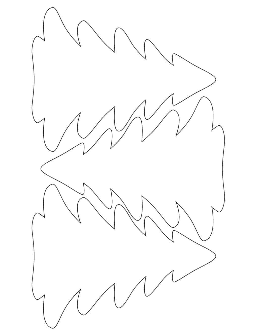 Diy Felt Christmas Trees With Christmas Tree Pattern - The Savvy inside Printable Felt Christmas Tree Pattern