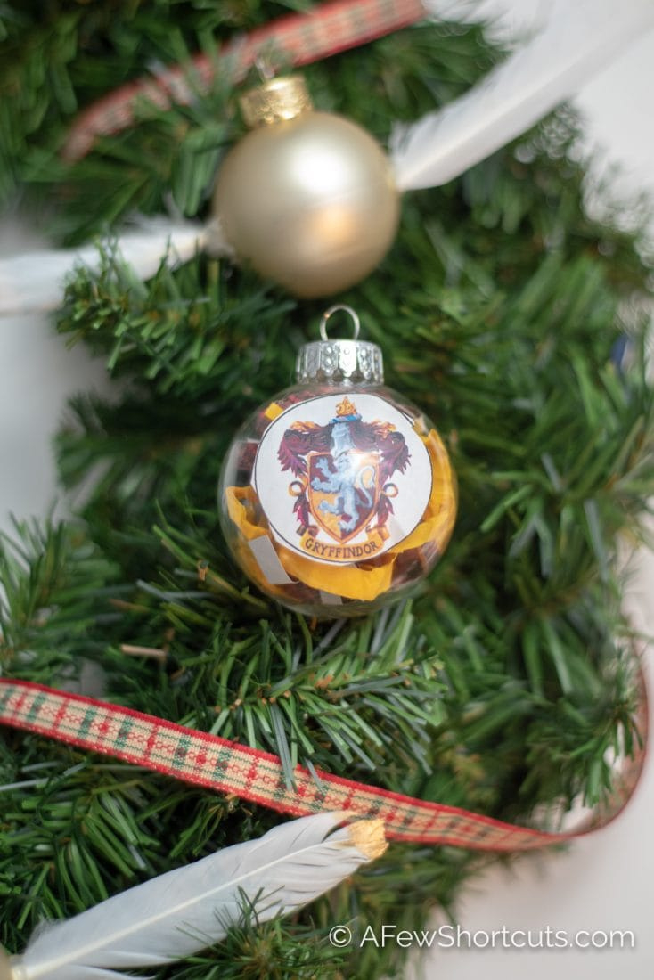 Diy Harry Potter House Ornaments With Printable - A Few Shortcuts pertaining to Printable Harry Potter Christmas Ornaments