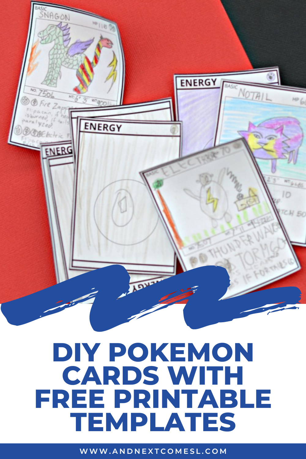 Diy Pokemon Card Templates {Free Printable!} | And Next Comes L within Printable Pokemon Card Template