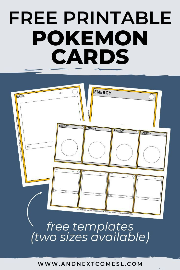 Diy Pokemon Card Templates {Free Printable!} with regard to Printable Pokemon Card Template