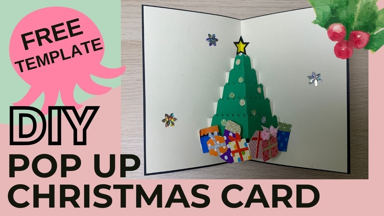 Diy Pop Up Christmas Card | Free Templates | Paper Crafts in Christmas Pop Up Cards Template
