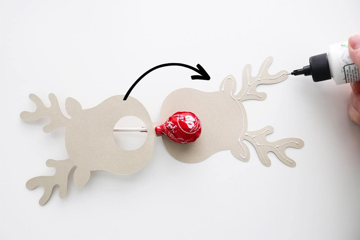 Diy Reindeer Lollipop Or Chocolate Holders - Aubree Originals intended for Free Printable Reindeer Lollipop Template
