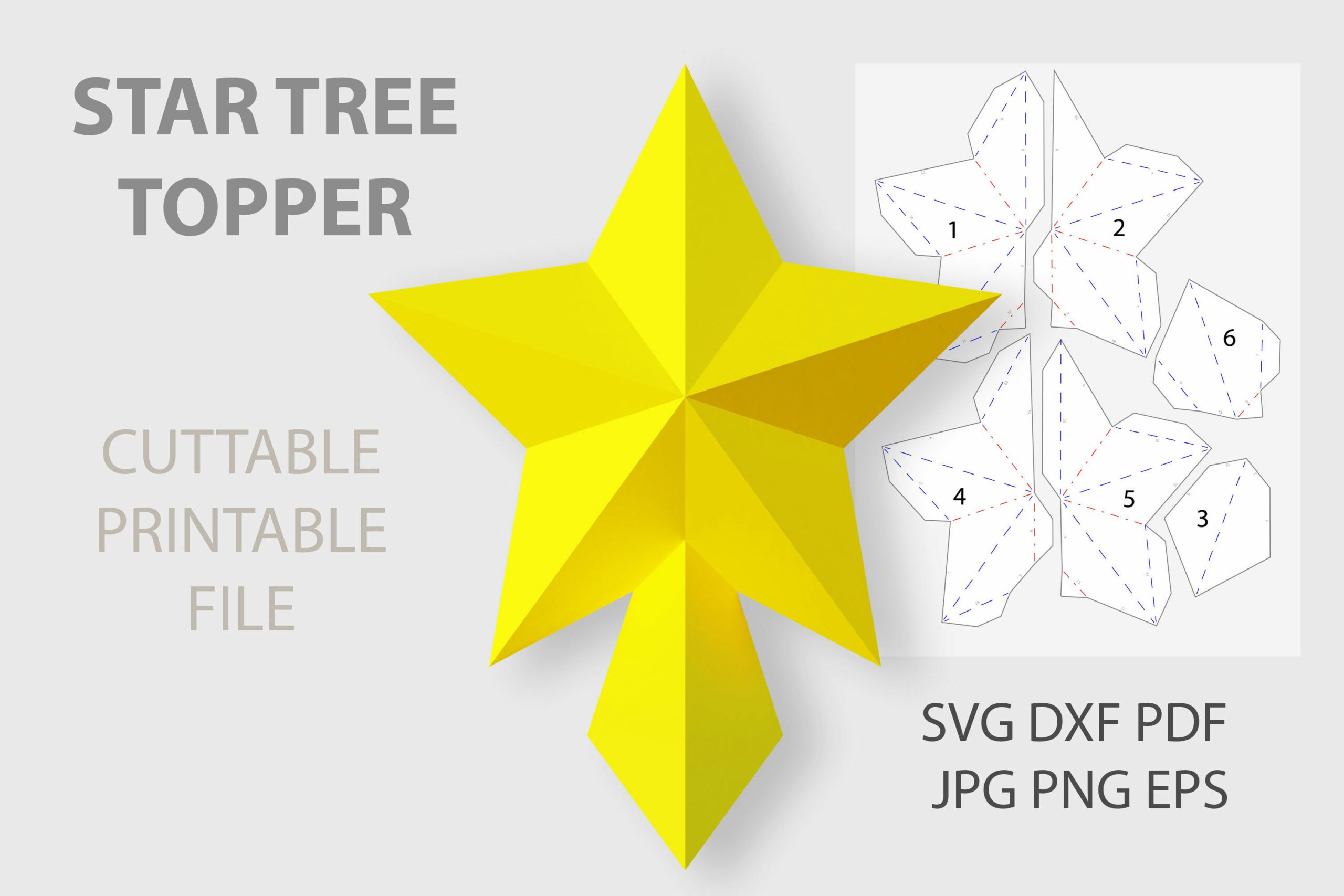 Diy Star Tree Topper with regard to Printable Star For Christmas Tree