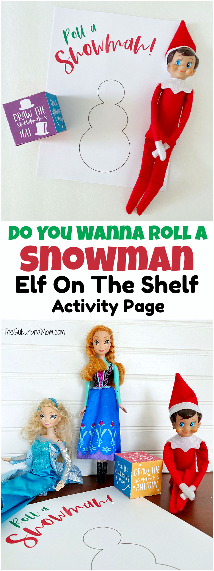 Do You Wanna Roll A Snowman? Elf On The Shelf Printable Activity inside Do You Want To Build A Snowman Elf Printable