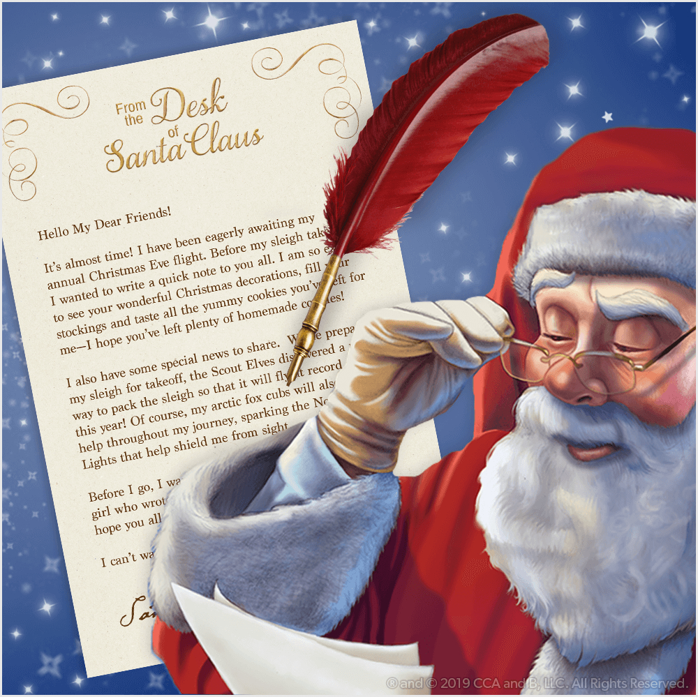 Download A Free, Printable Letter From Santa | The Elf On The Shelf regarding Christmas Day Letter From Santa Free Printable