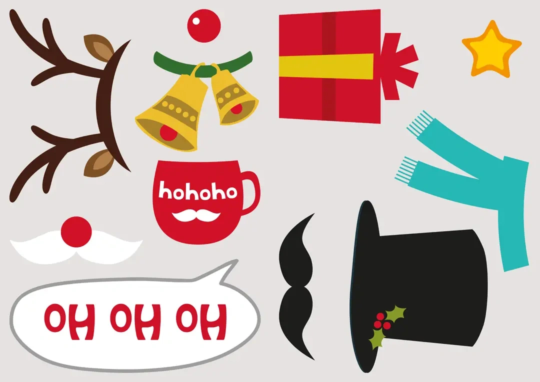 Download Our Free Christmas Photo Booth Props | Photobox inside Free Printable Christmas Photobooth Props