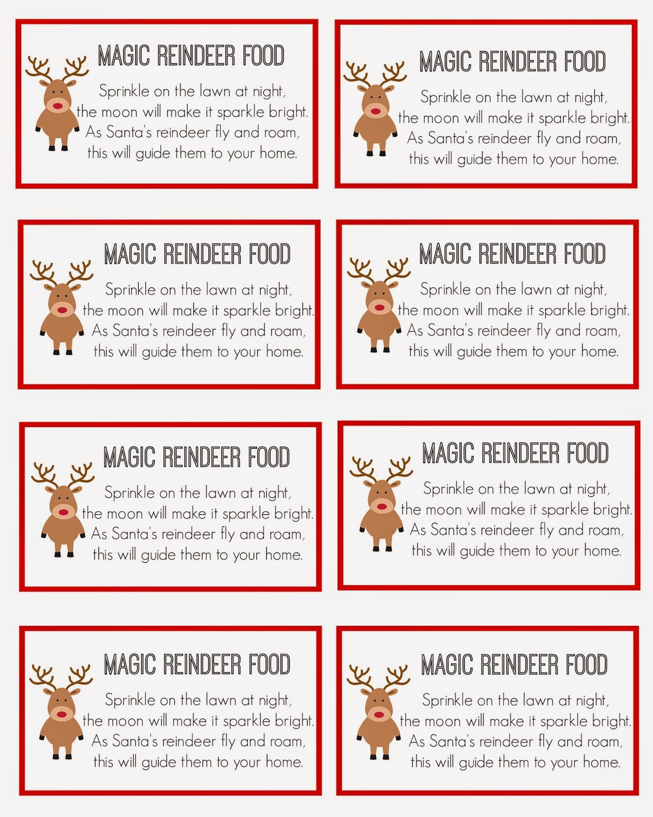 East Coast Mommy: Magic Reindeer Food intended for Reindeer Food Printable Free