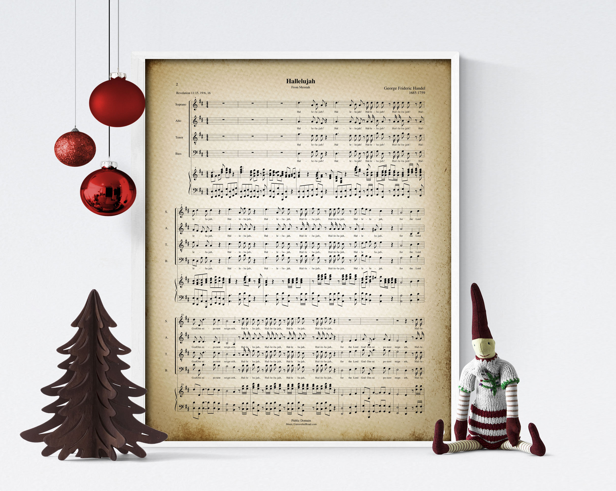 Easter Hallelujah Sheet Music - Etsy with regard to Hallelujah Easter Version Lyrics Printable