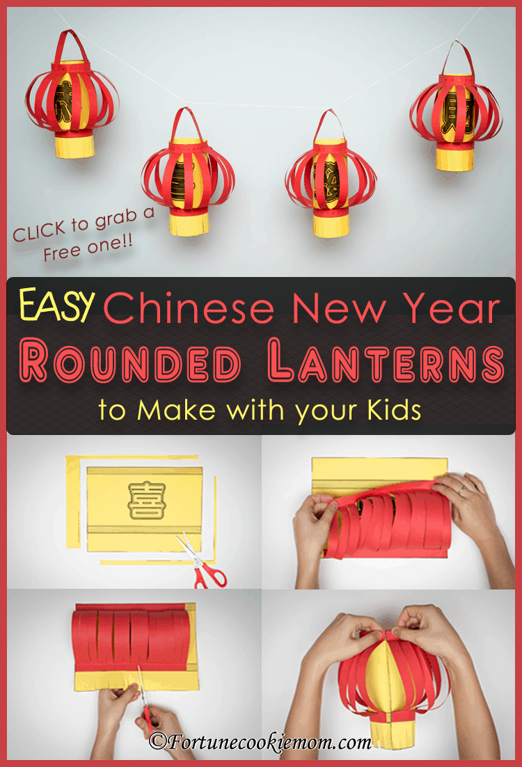 Easy Chinese New Year&amp;#039;S Rounded Lanterns To Make With Your Kids for Printable Chinese New Year Lantern