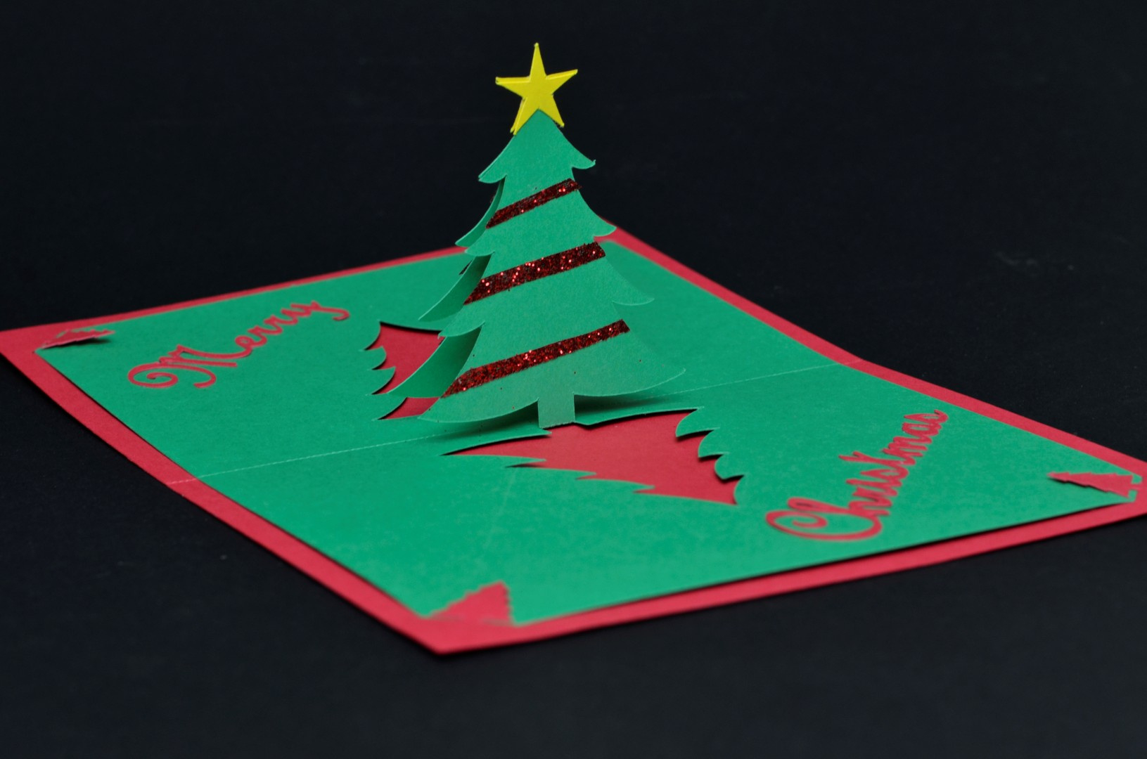 Easy Christmas Tree Pop Up Card Template with regard to Christmas Pop Up Cards Template