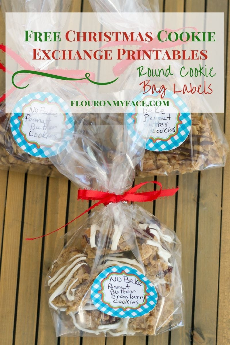 Easy Cookie Exchange Packaging Free Printable Round Labels - Flour with Cookie Exchange Labels Printable