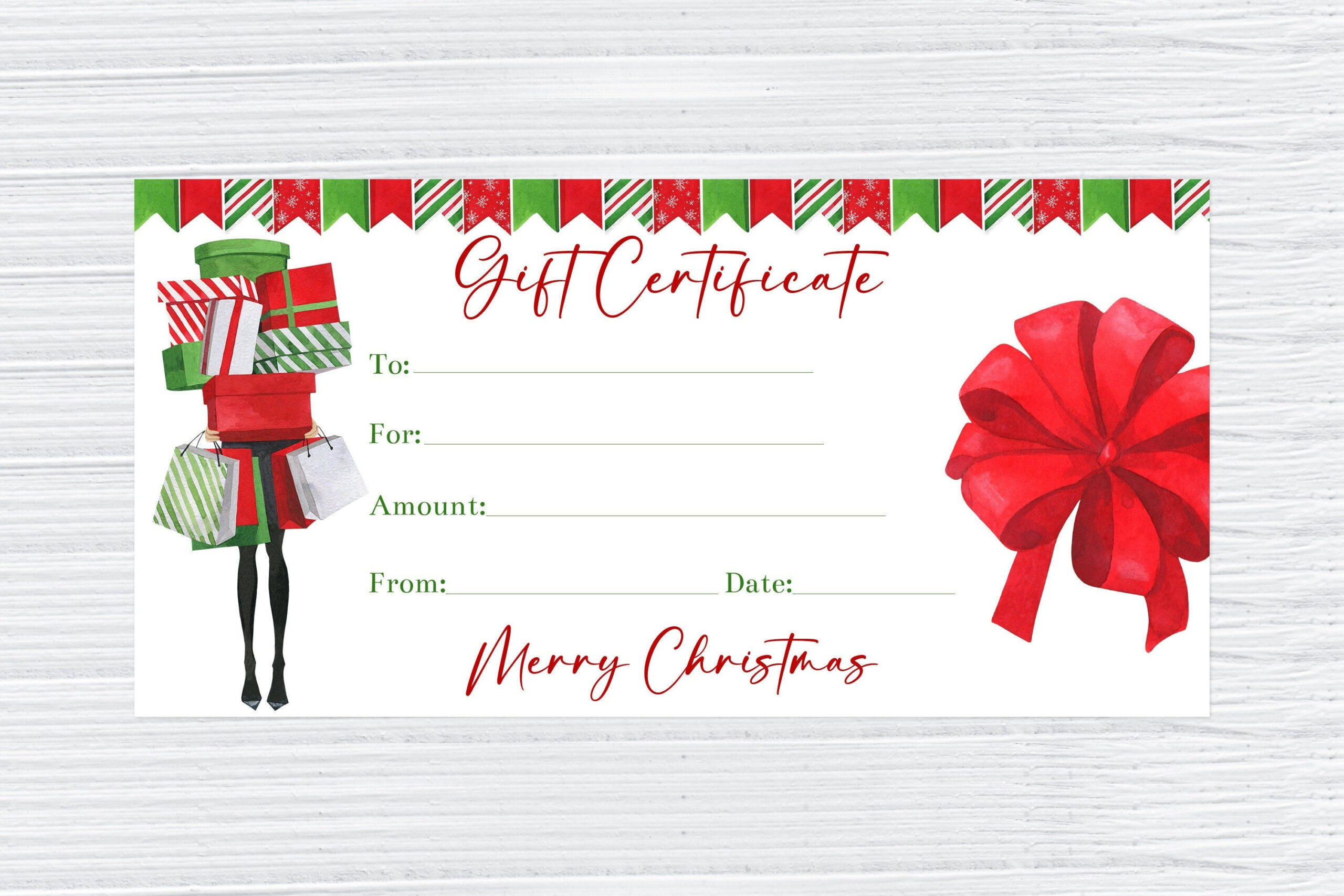 Editable Christmas Gift Voucher Template, Christmas Coupon inside Printable Christmas Voucher Template